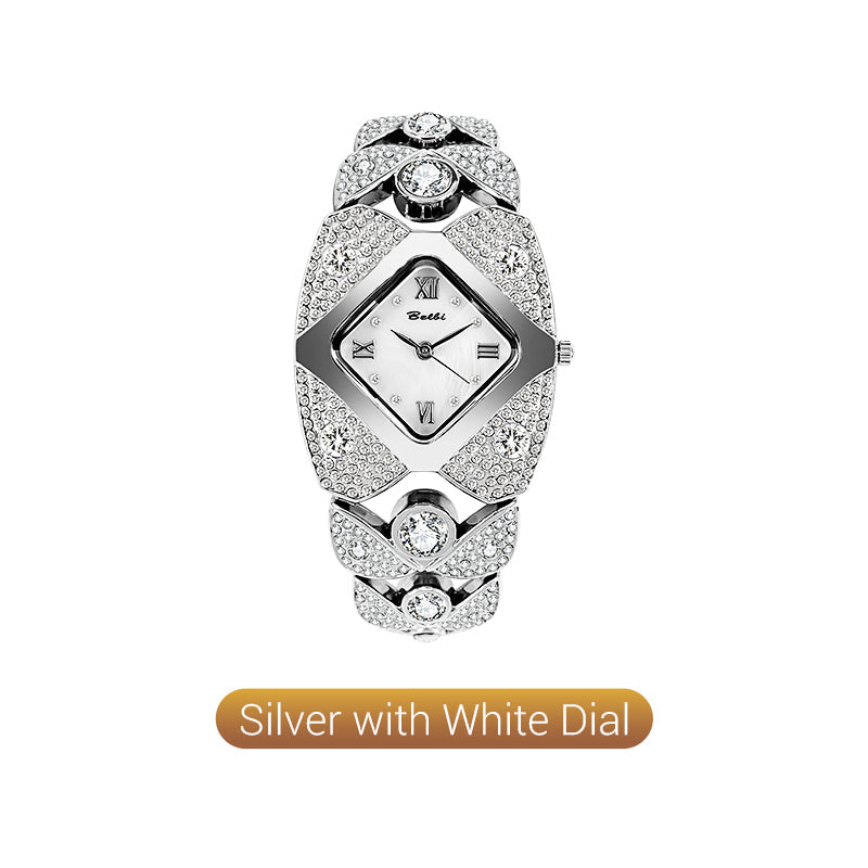 ✨🕰️Women's Retro Quartz Watch with Sparkling Rhinestones
