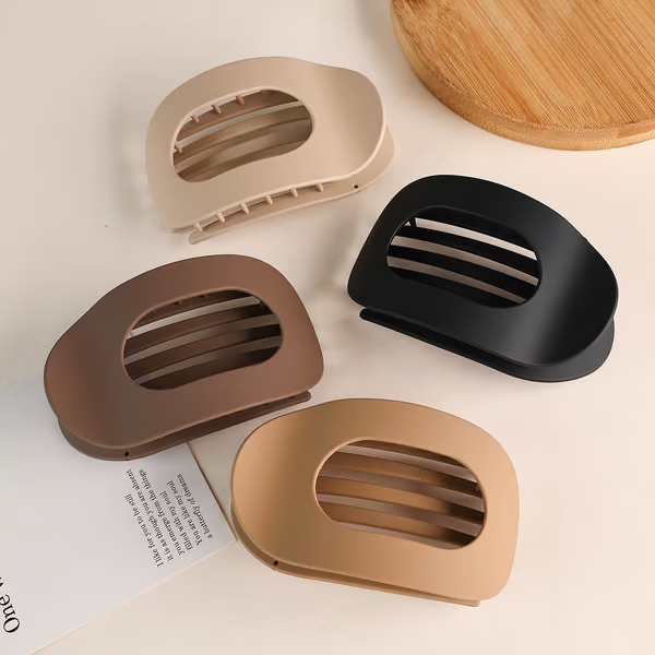Casual Versatile Solid Colour Lay Flat Hair Clip