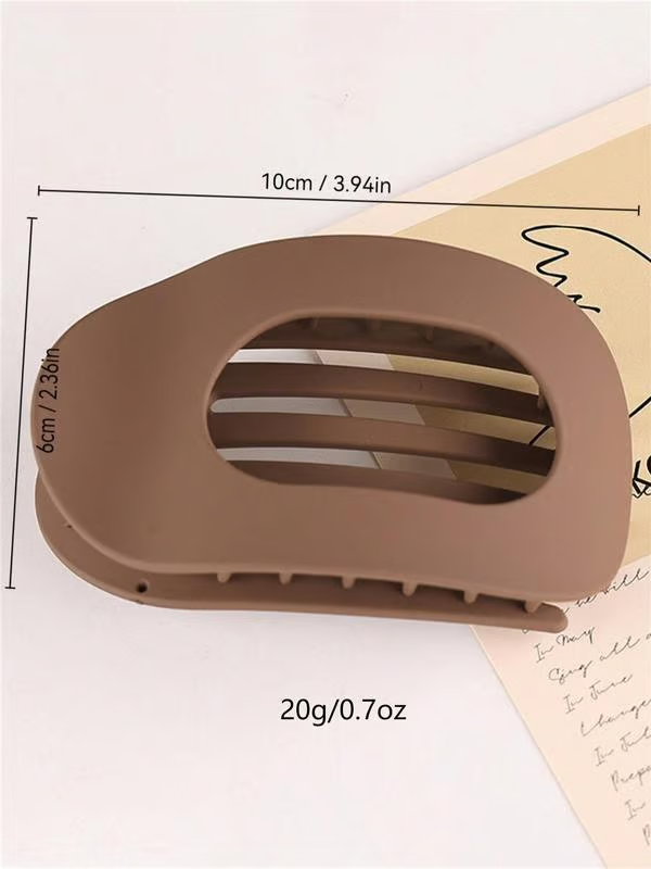 Casual Versatile Solid Colour Lay Flat Hair Clip