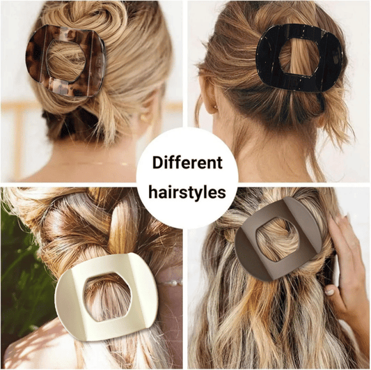 Casual Versatile Solid Colour Lay Flat Hair Clip