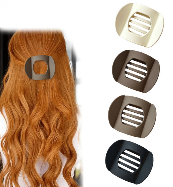 Casual Versatile Solid Colour Lay Flat Hair Clip