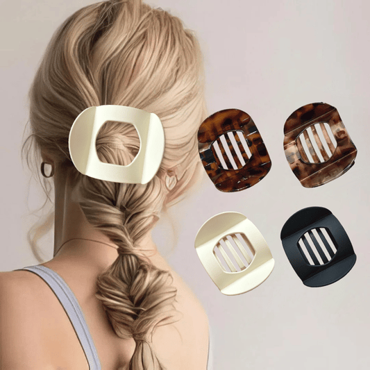 Casual Versatile Solid Colour Lay Flat Hair Clip